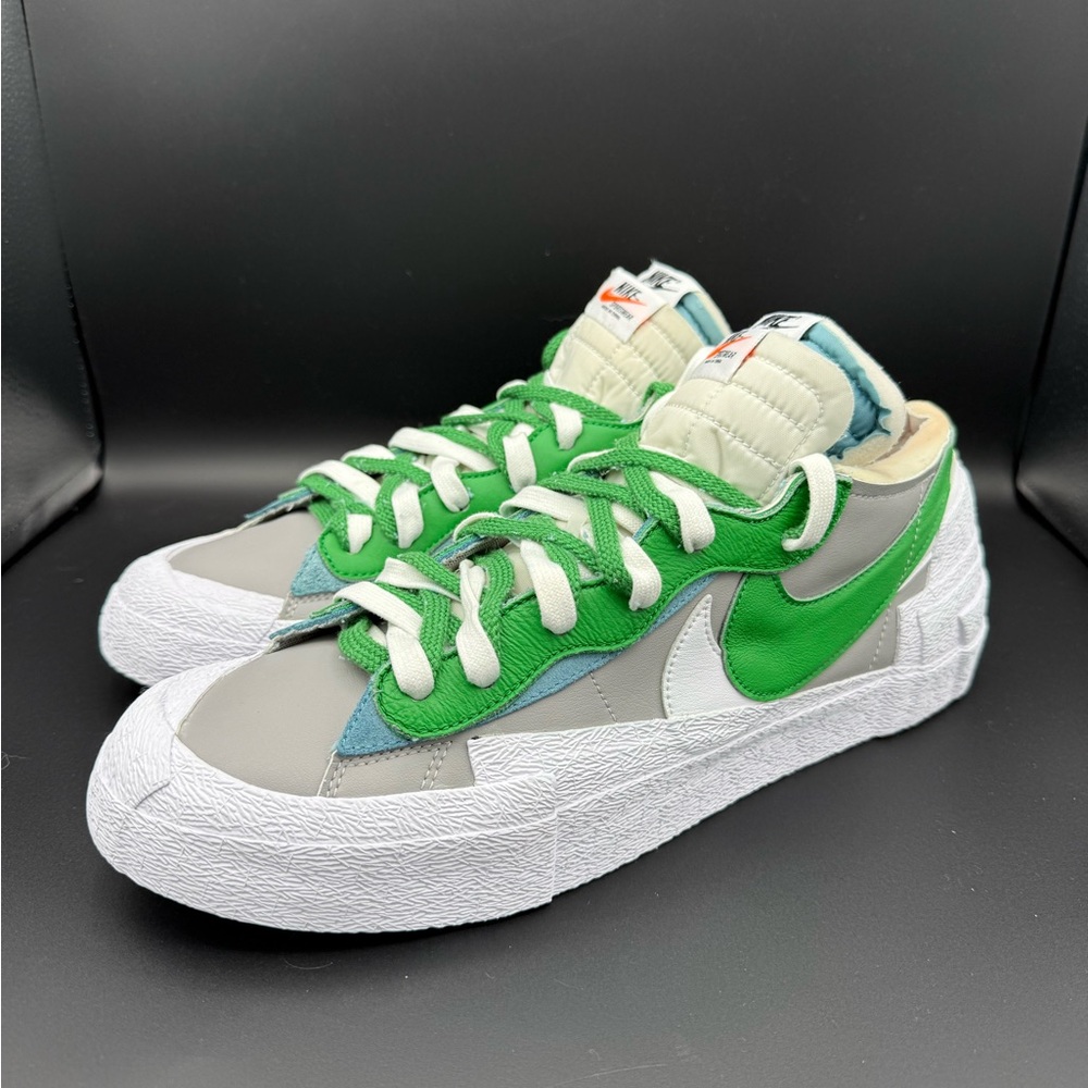 Nike Blazer Sacai Men's Athletic Shoes Size 13 Green/Gray Leather DD1877-001